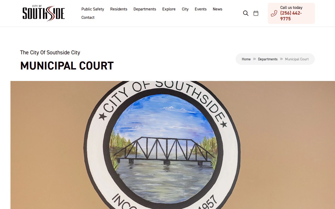 Southside Etowah County warrant records court hours and missed-date routing